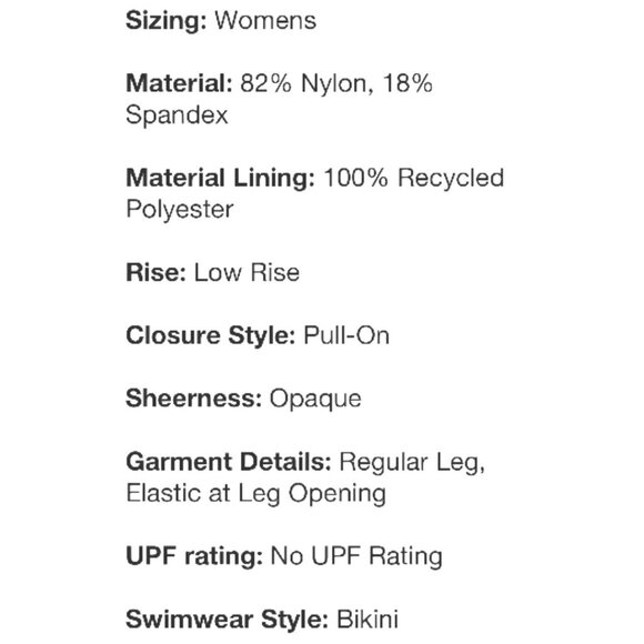 Shade & Shore-Women's Striped Medium Coverage Bikini Bottom-White/Black-L(12-14) - Picture 8 of 14